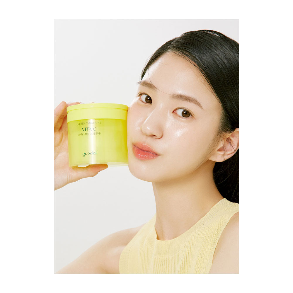 GOODAL Green Tangerine Vita C Dark Spot Care Pad - Peaches&Creme Shop Korean Skincare Malta