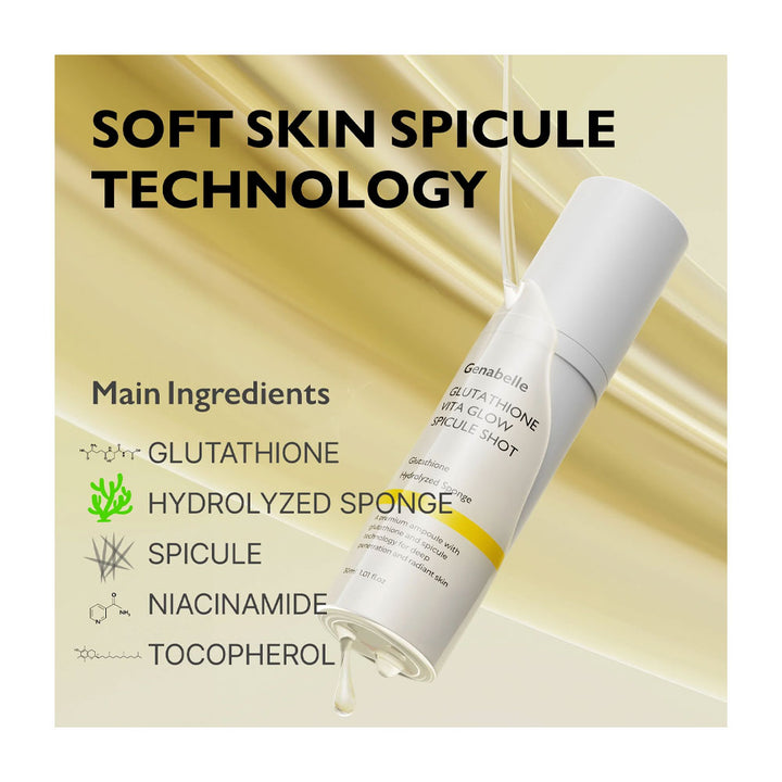 GENABELLE Glutathione Vita Glow Spicule Shot - Peaches&Creme Shop Korean Skincare Malta