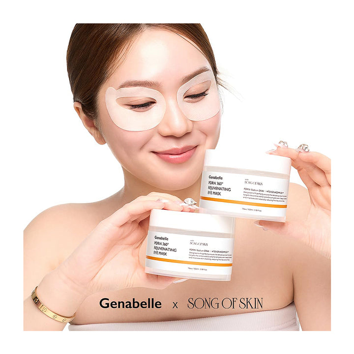 GENABELLE PDRN 360° Rejuvenating Eye Mask -Peaches&Creme Shop Korean Skincare Malta