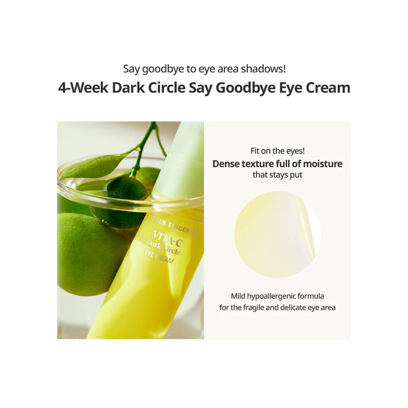GOODAL Green Tangerine Vita C Dark Circle Eye Cream - Peaches&Creme Shop Korean Skincare Malta