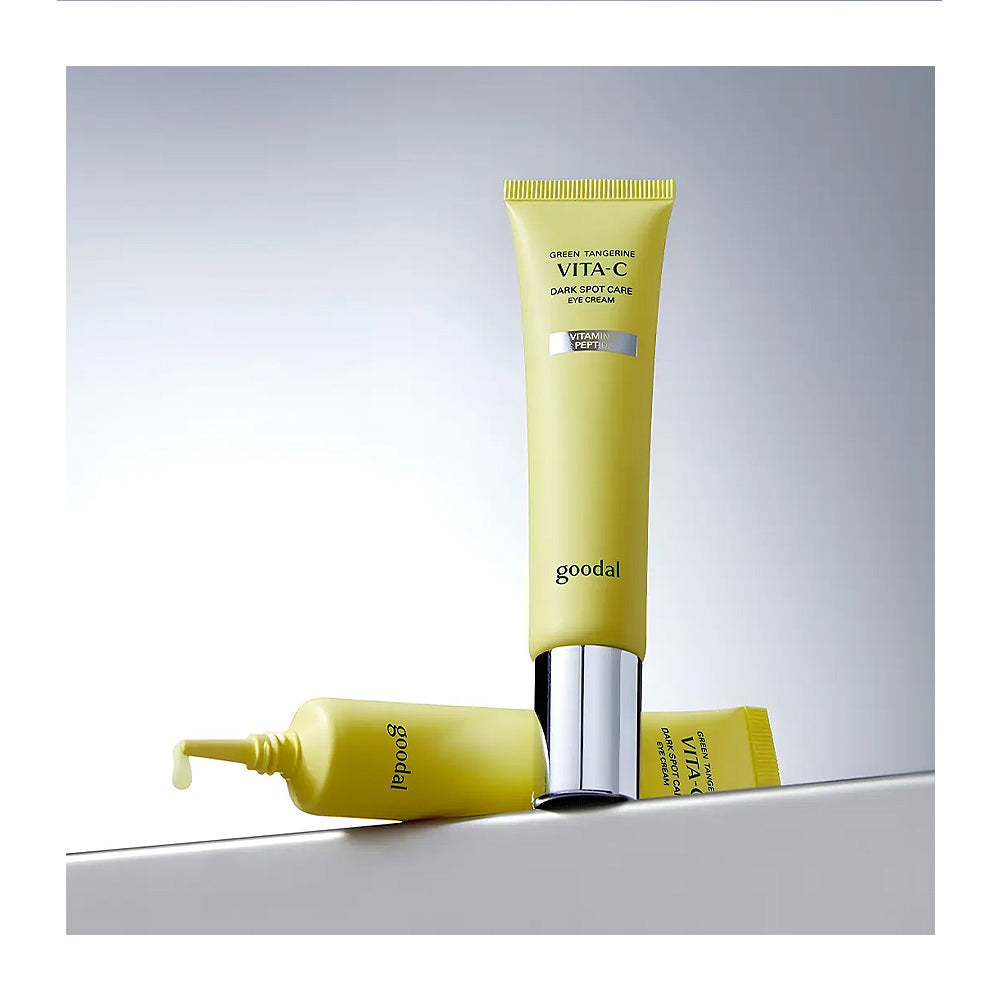 GOODAL Green Tangerine Vita C Dark Circle Eye Cream - Peaches&amp;Creme Shop Korean Skincare Malta