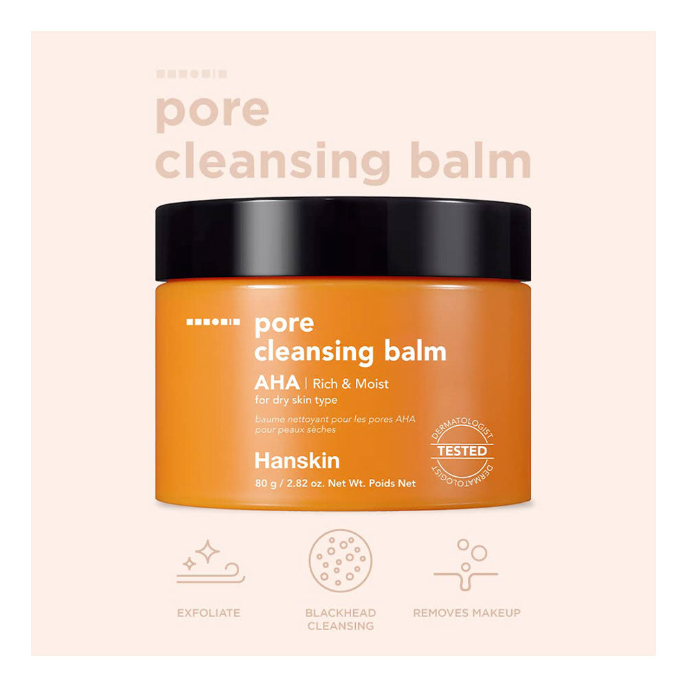 HANSKIN AHA Pore Cleansing Balm - Peaches&Creme Shop Korean Skincare Malta