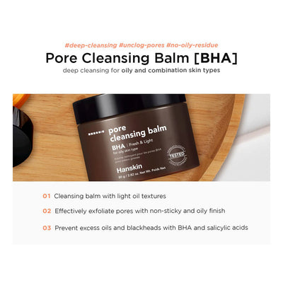 HANSKIN BHA Pore Cleansing Balm - Peaches&Creme Shop Korean Skincare Malta