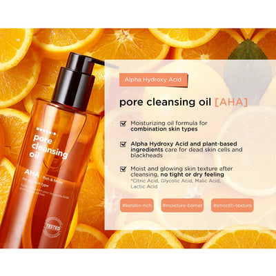 HANSKIN AHA Pore Cleansing Oil - Peaches&Creme Shop Korean Skincare Malta