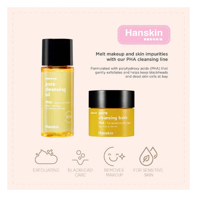 Hanskin Glass Skin On The Go Set - Peaches&Creme Shop Korean Skincare Malta
