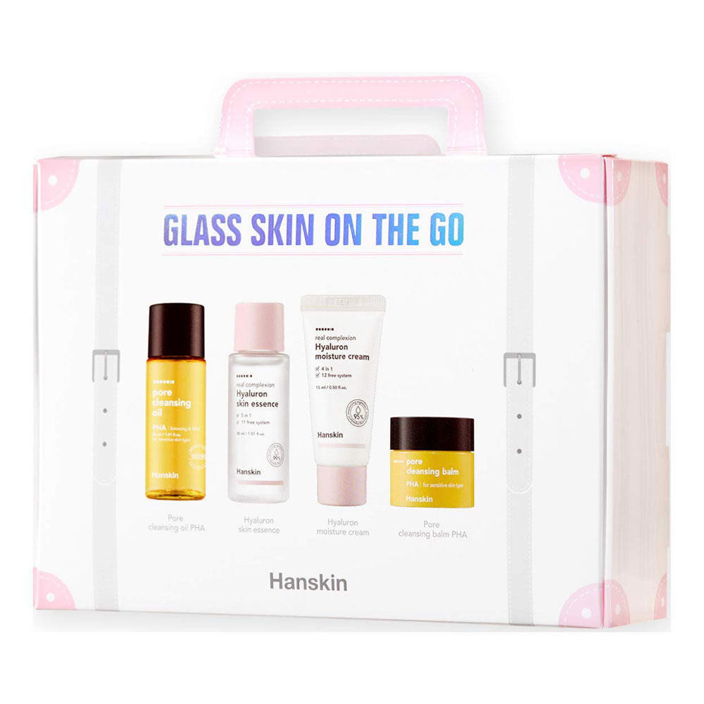 Hanskin Glass Skin On The Go Set - Peaches&Creme Shop Korean Skincare Malta
