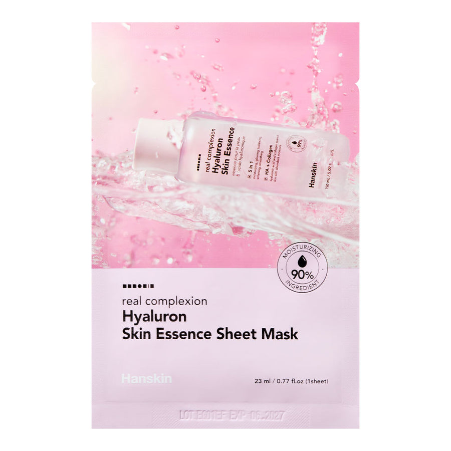 HANSKIN Real Complexion Hyaluron Skin Essence Sheet Mask - Peaches&Creme Shop Korean Skincare Malta