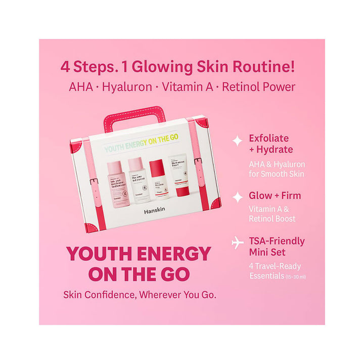 HANSKIN Youth Energy On the Go Kit - Peaches&Creme Shop Korean Skincare Malta