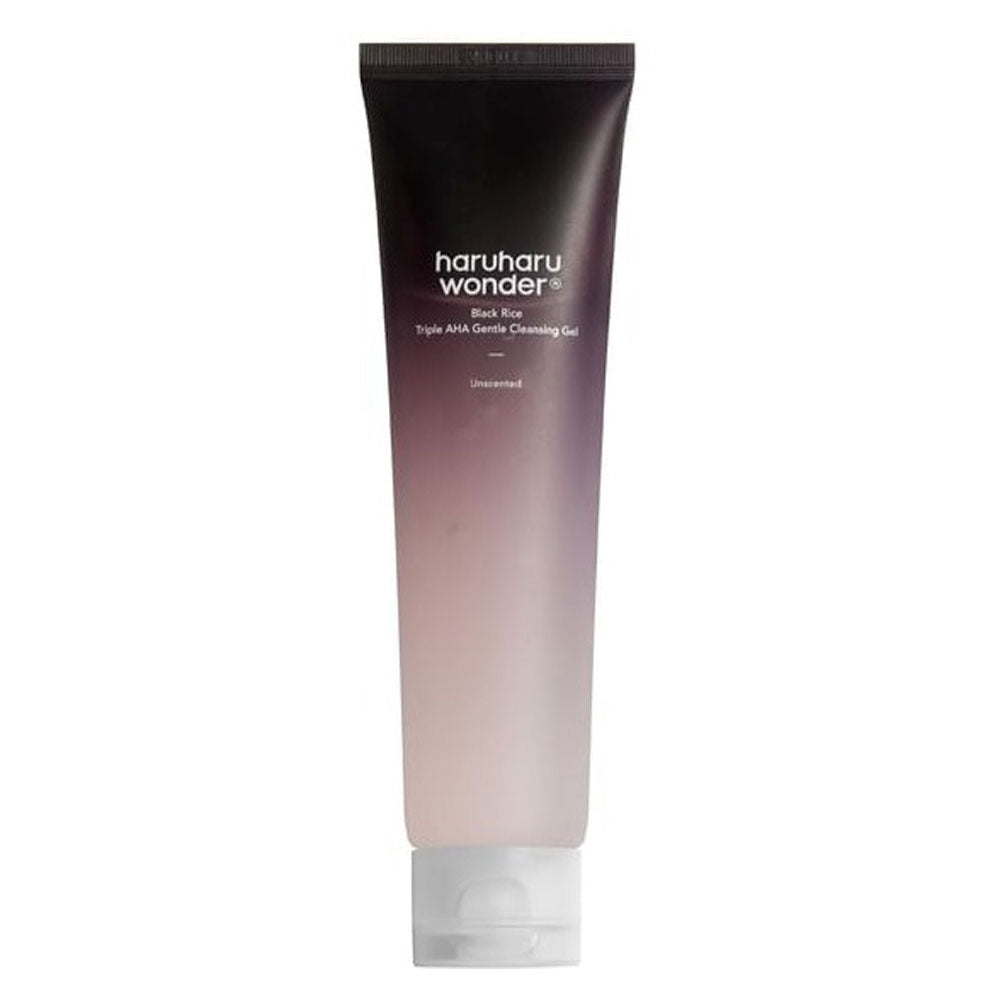 HaruHaru Wonder Black Rice Triple AHA Gentle Cleansing Gel - Peaches&Creme Shop Korean Skincare Malta