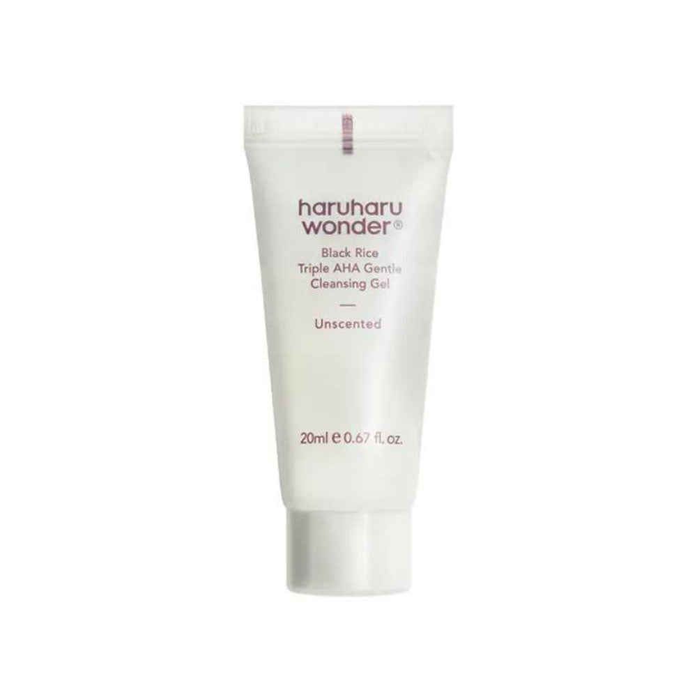 HaruHaru Wonder Black Rice Triple AHA Gentle Cleansing Gel - Peaches&Creme Shop Korean Skincare Malta