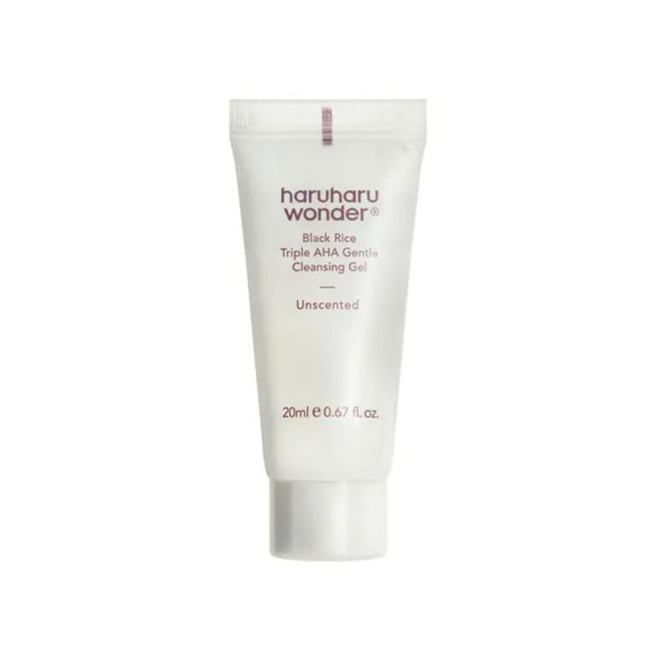 HaruHaru Wonder Black Rice Triple AHA Gentle Cleansing Gel - Peaches&Creme Shop Korean Skincare Malta