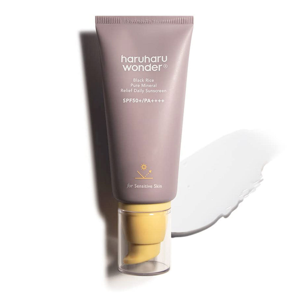 HaruHaru Wonder Pure Mineral Relief Daily Sunscreen - Peaches&Creme Shop Korean Skincare Malta