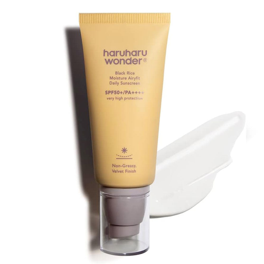HaruHaru WonderBlack Rice Moisture Airyfit Daily Sunscreen - Peaches&Creme Shop Korean Skincare Malta