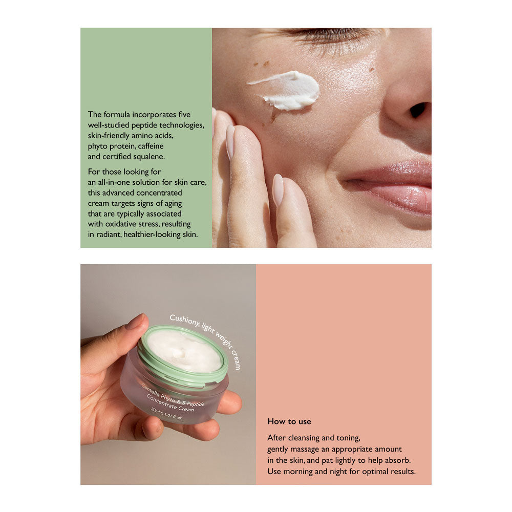 HARUHARU WONDER Centella Phyto & 5 Peptide Concentrate Cream - Peaches&Creme Shop Korean Skincare Malta