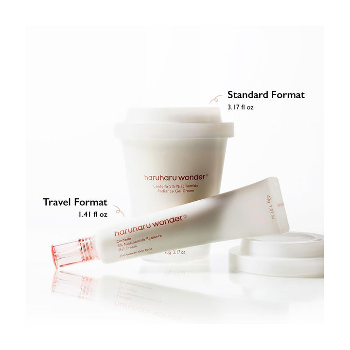 HARUHARU WONDER Centella 5% Niacinamide Radiance Gel Cream - Peaches&Creme Shop Korean Skincare Malta