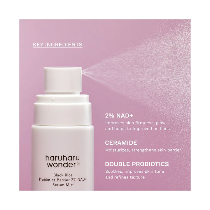 HARUHARU WONDER Black Rice Probiotics Barrier 2% NAD + Serum Mist - Peaches&Creme Shop Korean Skincare Malta