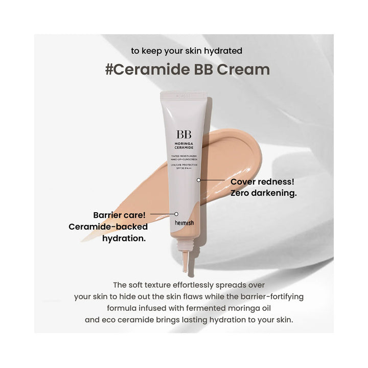HEIMISH Moringa Ceramide BB Cream - Peaches&Creme Shop Korean Skincare Malta