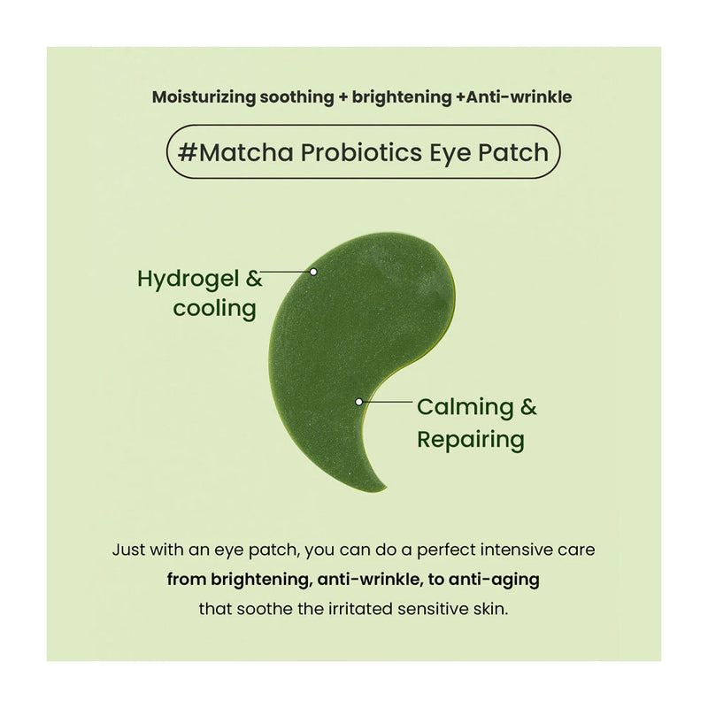HEIMISH Matcha Biome Hydrogel Eye Patch - Peaches&Creme Shop Korean Skincare Malta