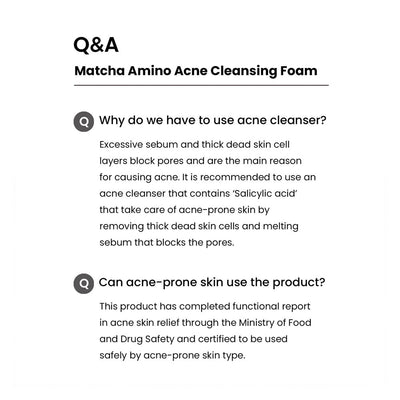 HEIMISH Matcha Biome Amino Acne Cleansing Foam - Peaches&Creme Shop Korean Skincare Malta