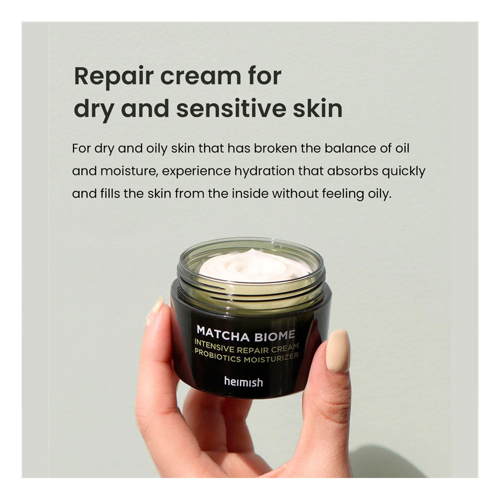 HEIMISH Matcha Biome Repair Cream - Peaches&Creme Shop Korean Skincare Malta
