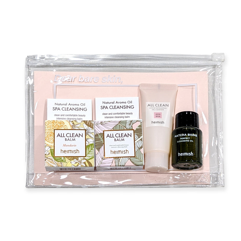 HEIMISH Dear Bare Skin Cleansing Kit - Peaches&Creme Shop Korean Skincare Malta