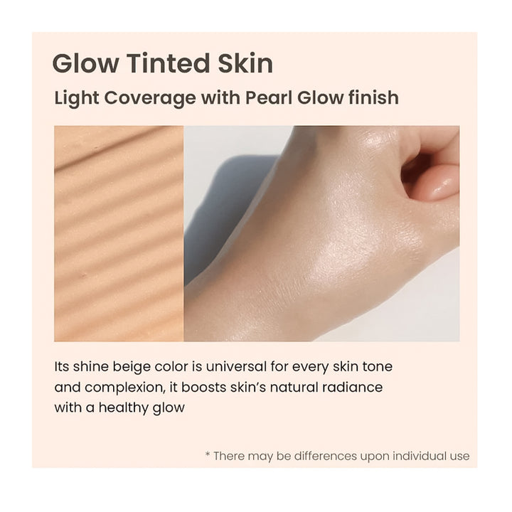 HEIMISH Artless Glow Tinted Sunscreen Shine Beige - Peaches&amp;Creme Shop Korean Skincare Malta