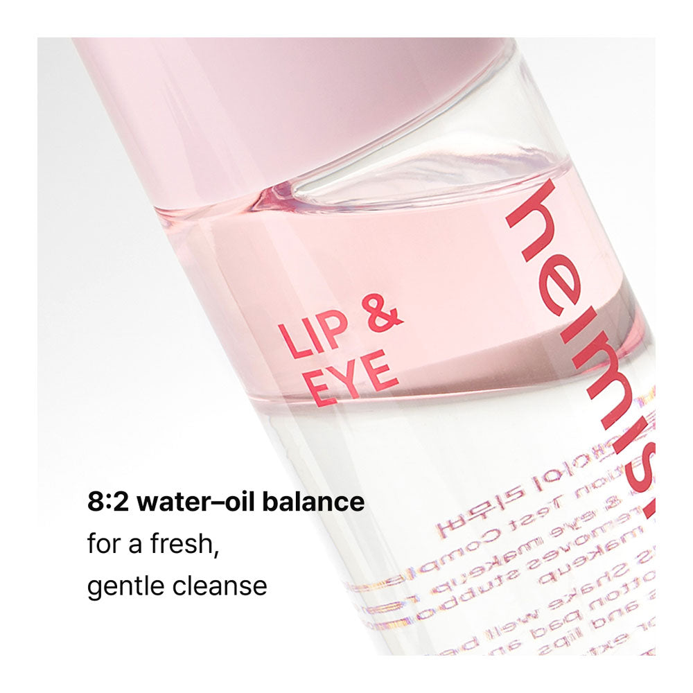 Lip and eye product with pink cap and white body, featuring the brand &