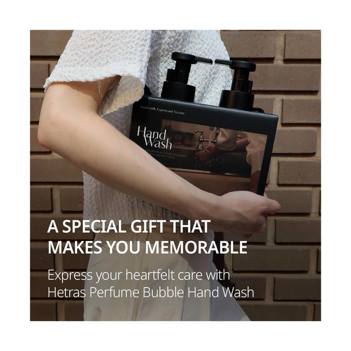 HETRAS Perfumed Bubble Hand Wash - Peaches&Creme Shop Korean Skincare Malta