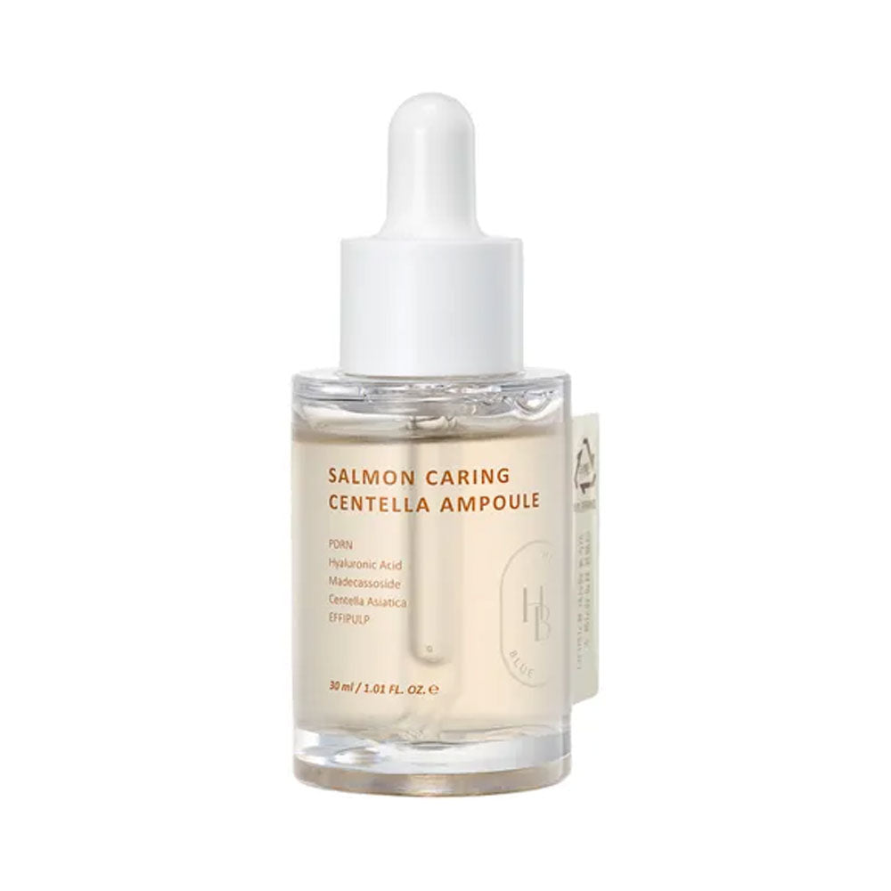 HEVEBLUE Salmon Caring Centella Ampoule - Peaches&Creme Shop Korean Skincare Malta