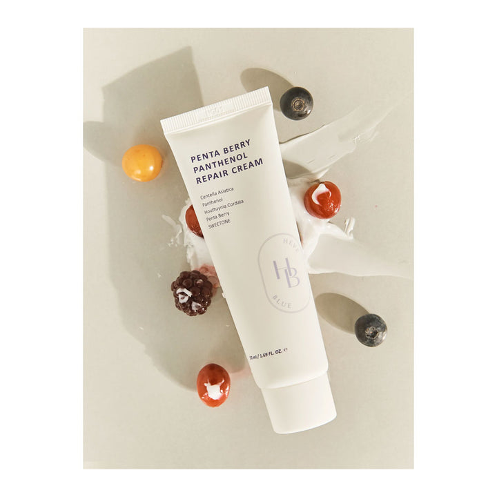 HEVEBLUE Penta Berry Panthenol Repair Cream - Peaches&Creme Shop Korean Skincare Malta