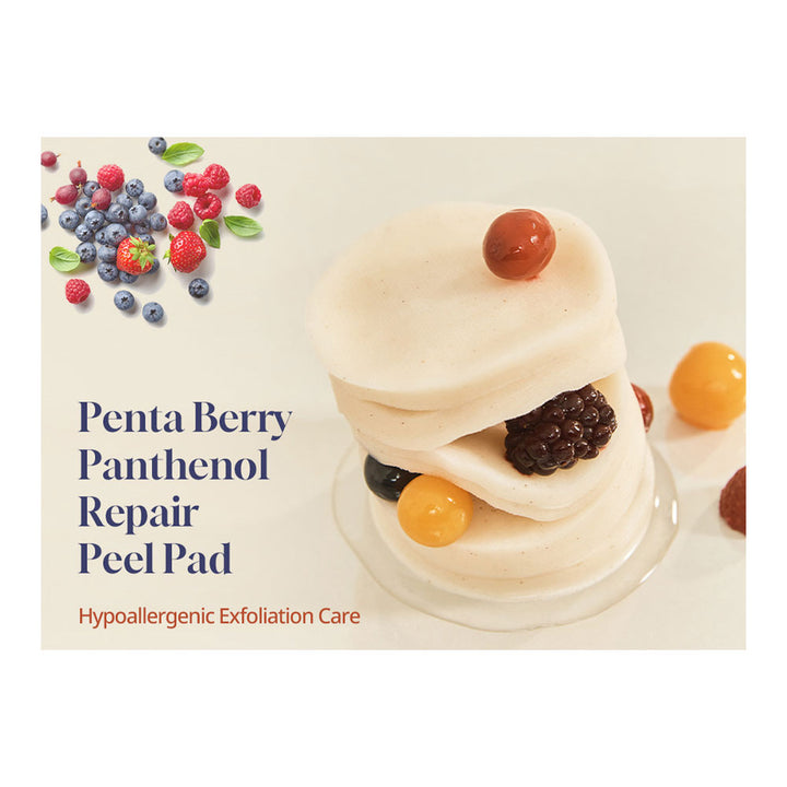 HEVEBLUE Penta Berry Panthenol Repair Peel Pad - Peaches&Creme Shop Korean Skincare Malta