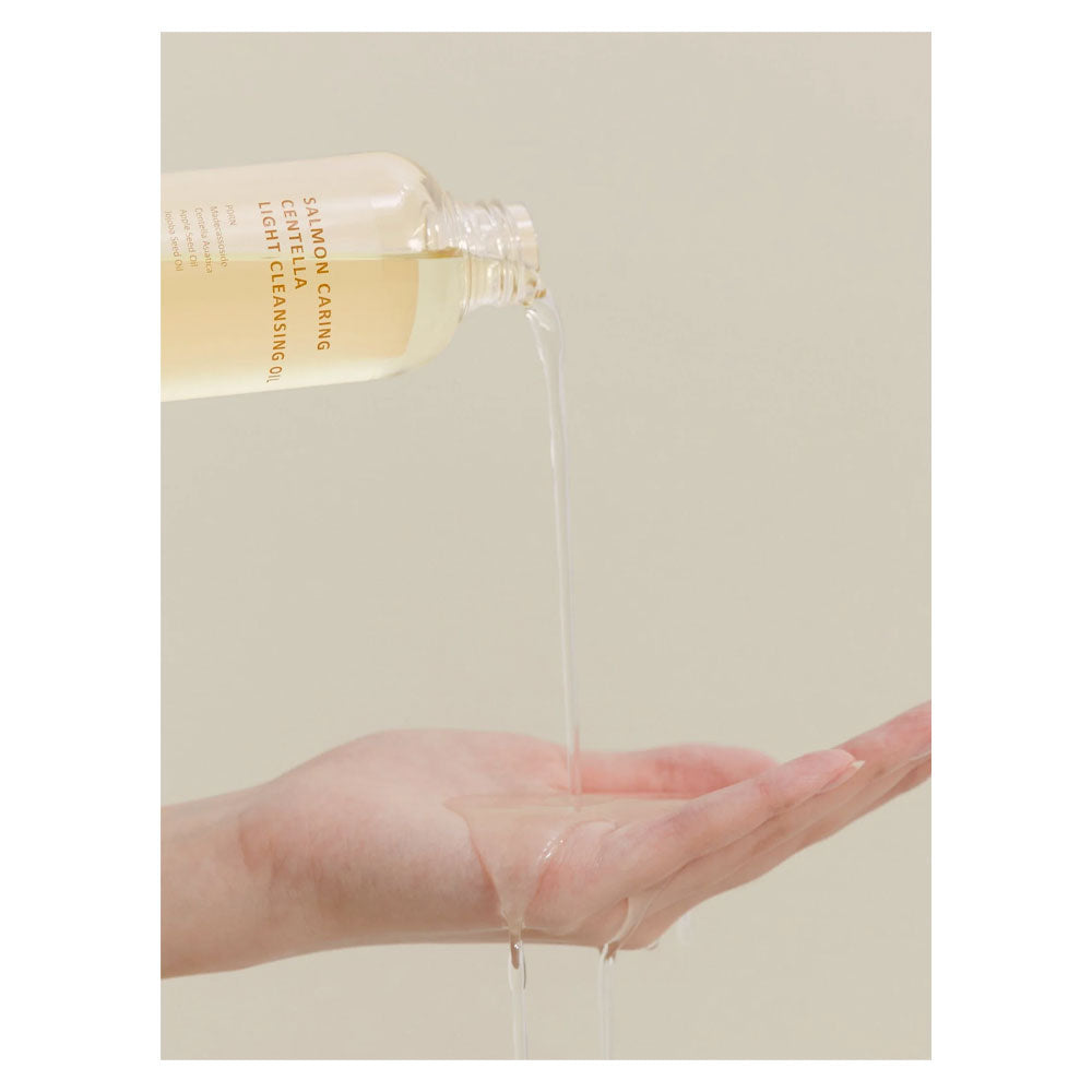 HEVEBLUE Salmon Caring Centella Light Cleansing Oil - Peaches&Creme Shop Korean Skincare Malta