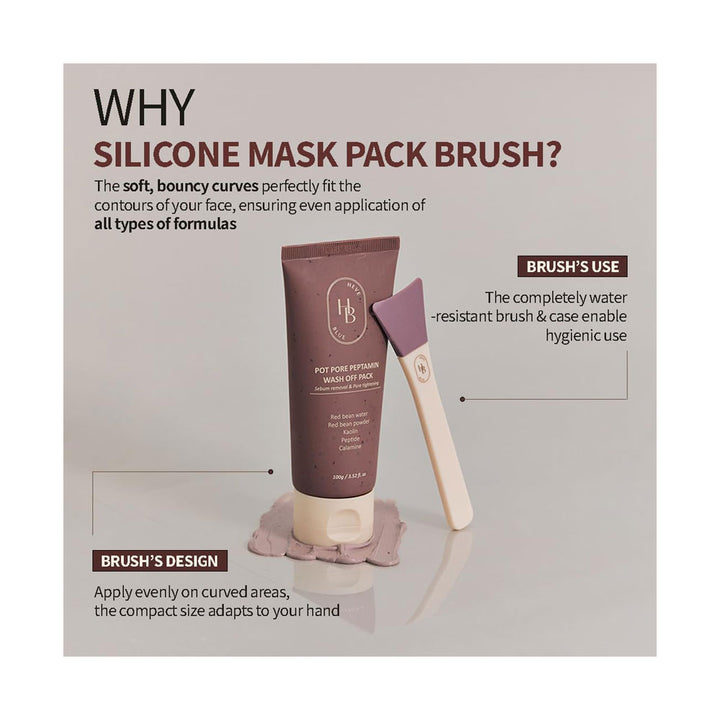 HEVEBLUE Soft Curve Spread Brush - Peaches&Creme Shop Korean Skincare Malta