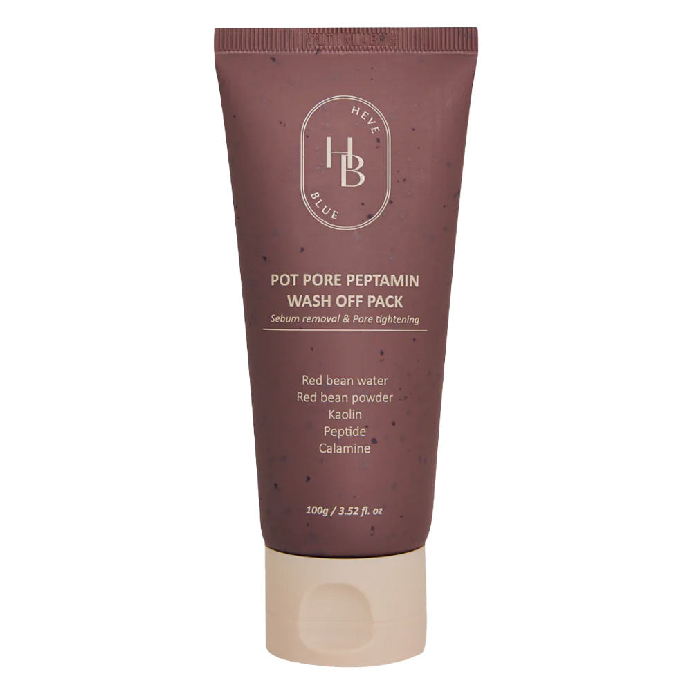 HEVEBLUE Pot Pore Peptamin Wash Off Pack - Peaches&Creme Shop Korean Skincare Malta