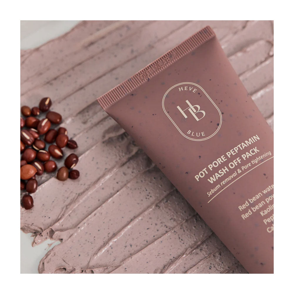 HEVEBLUE Pot Pore Peptamin Wash Off Pack - Peaches&Creme Shop Korean Skincare Malta
