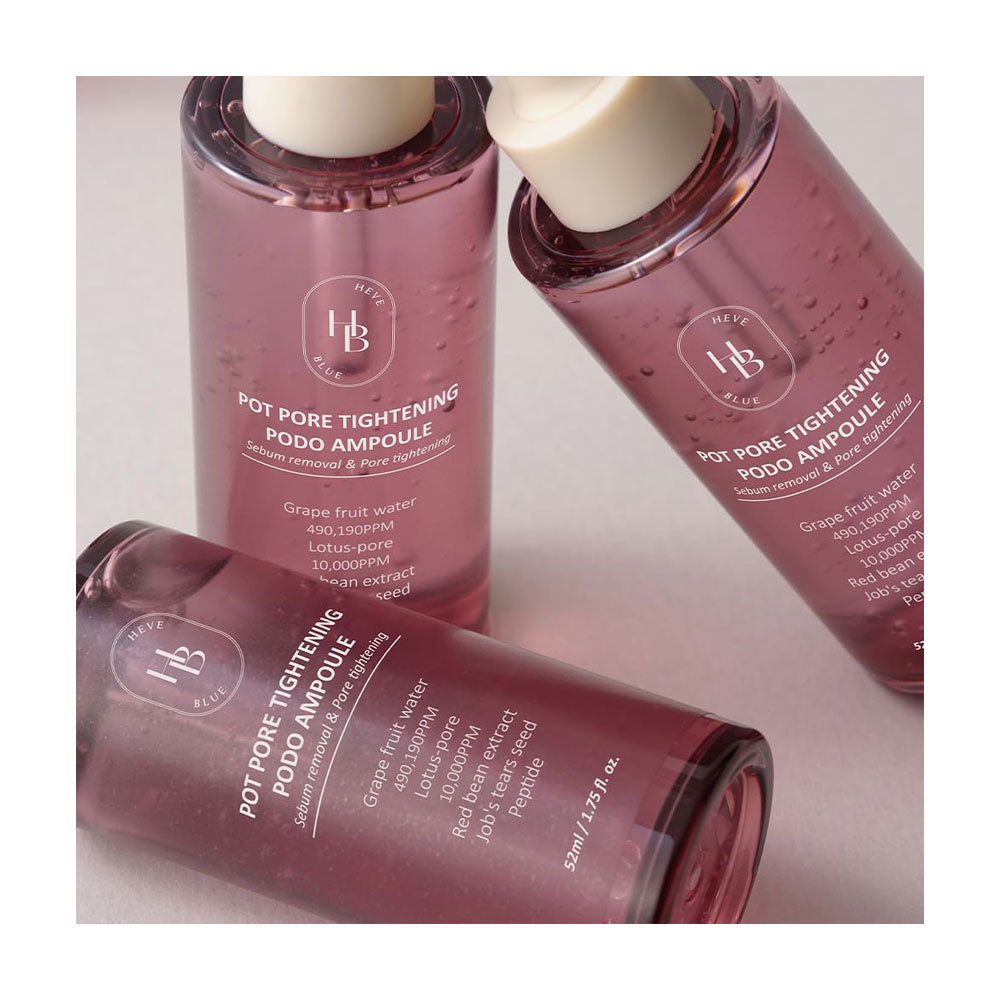 HEVEBLUE Pot Pore Tightening Podo Ampoule - Peaches&Creme Shop Korean Skincare Malta