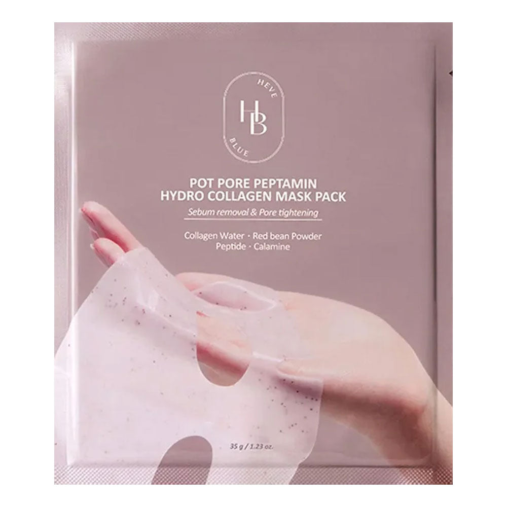 HEVEBLUE Pot Pore Peptamin Hydro Collagen Mask Pack - Peaches&Creme Shop Korean Skincare Malta
