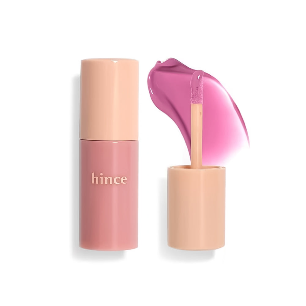 Lip balm with pink shade and &