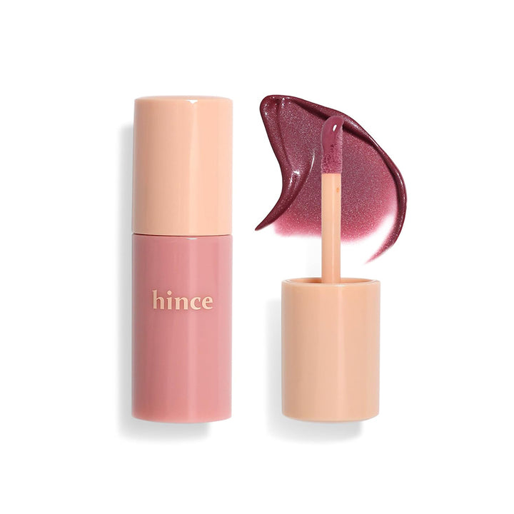 Lip balm with pink shade and &