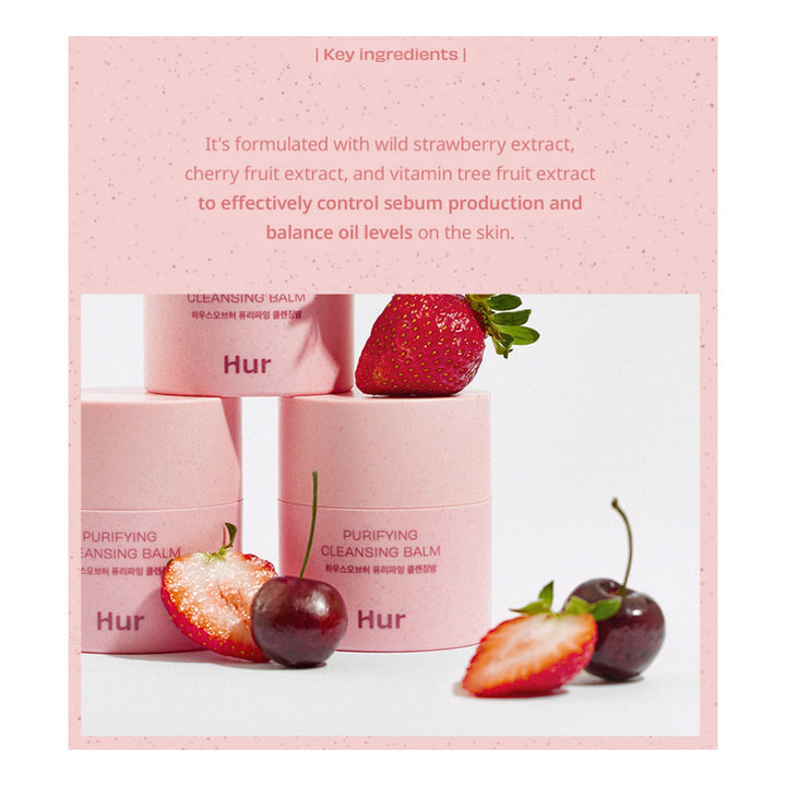 HOUSE OF HUR Purifying Cleansing Balm - Peaches&Creme Shop Korean Skincare Malta