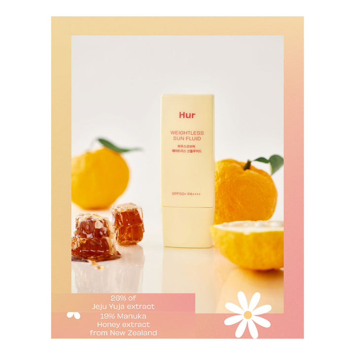 HOUSE OF HUR Weightless Sun Fluid - Peaches&Creme Shop Korean Skincare Malta