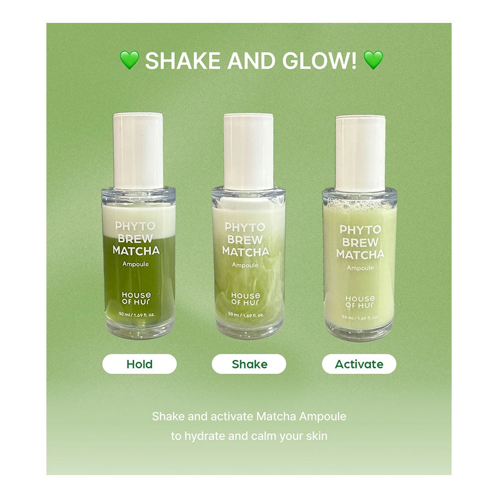 HOUSE OF HUR Phytho Brew Matcha Ampoule - Peaches&Creme Shop Korean Skincare Malta