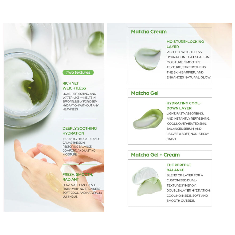 HOUSE OF HUR Phyto Brew Matcha Dual Cream and Gel - Peaches&Creme Shop Korean Skincare Malta