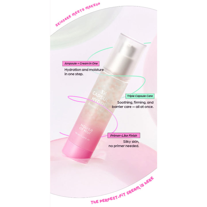 HOUSE OF HUR 3x Capsule Hydro Booster Cream - Peaches&Creme Shop Korean Skincare Malta