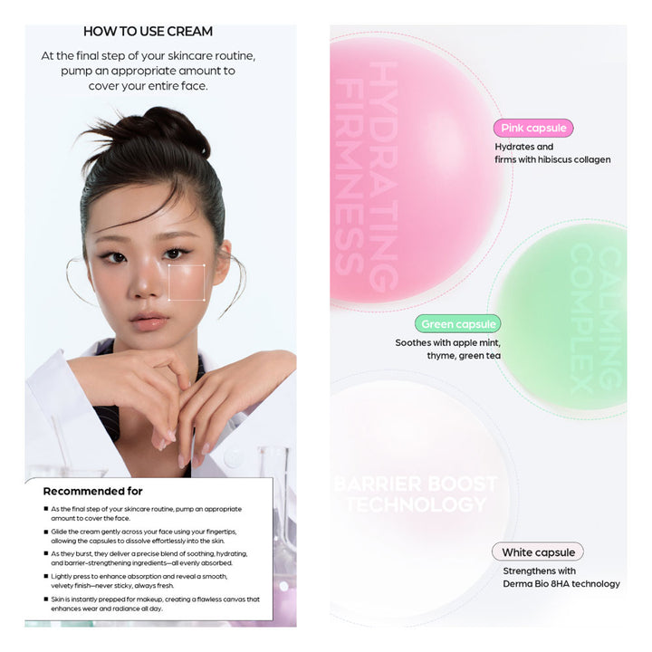 HOUSE OF HUR 3x Capsule Hydro Booster Cream - Peaches&Creme Shop Korean Skincare Malta