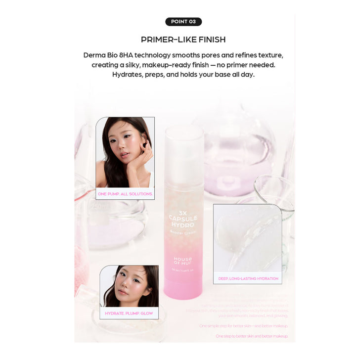 HOUSE OF HUR 3x Capsule Hydro Booster Cream - Peaches&Creme Shop Korean Skincare Malta
