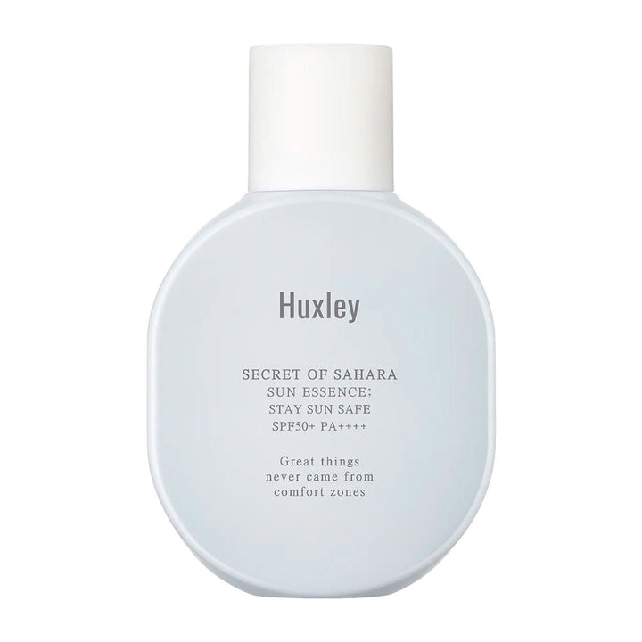 HUXLEY Sun Essence: Stay Sun Safe - Peaches&Creme Shop Korean Skincare Malta