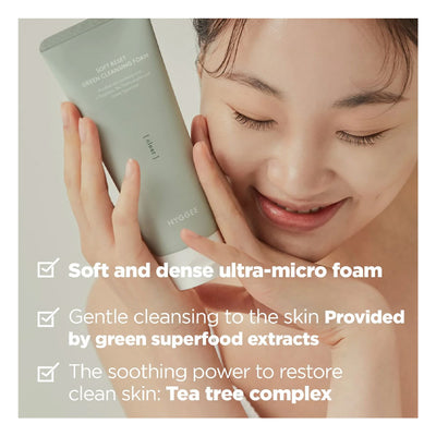HYGGEE Soft Reset Green Cleansing Foam - Peaches&Creme Shop Korean Skincare Malta