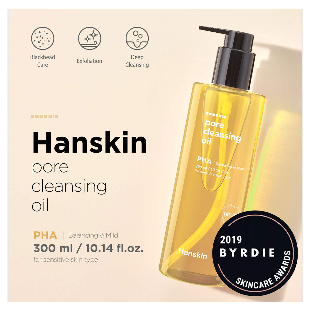 Hanskin PHA Pore Cleansing Oil - Peaches&Creme Shop Korean Skincare Malta