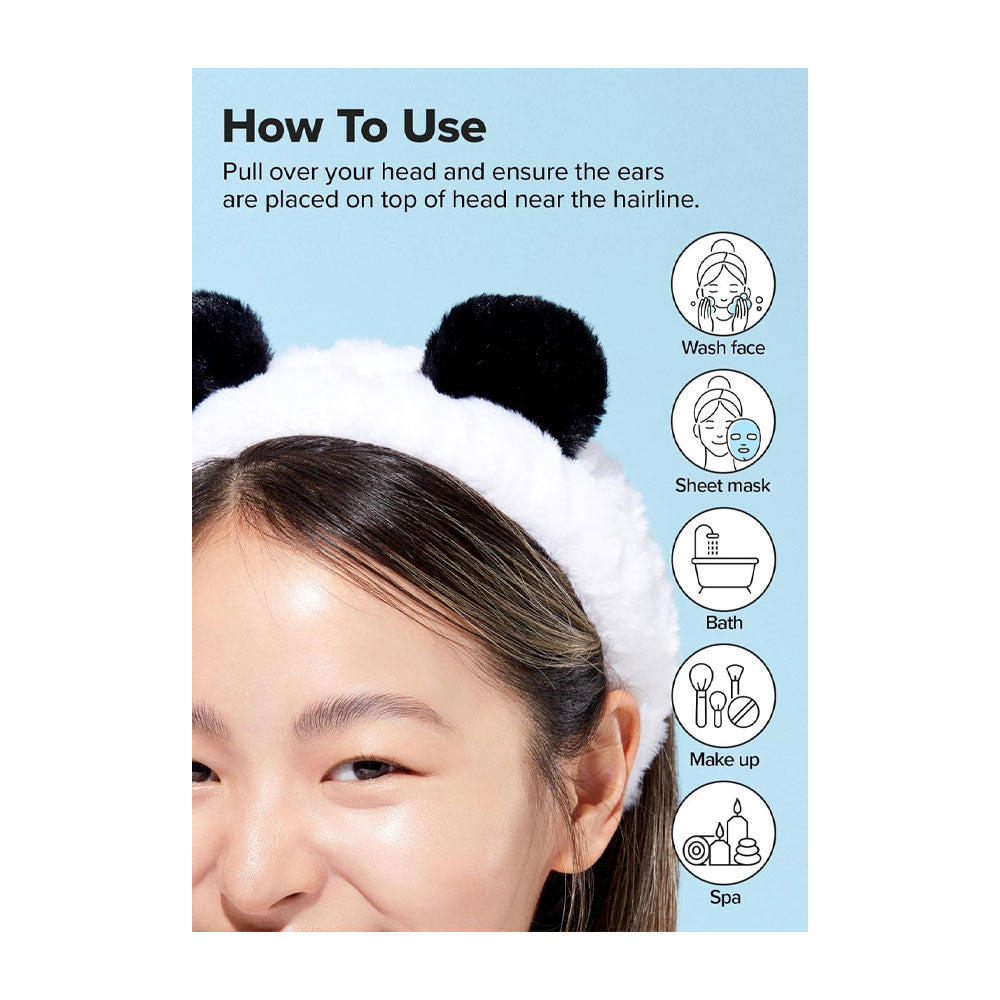 I DEW CARE Panda Headband - Peaches&Creme Shop Korean Skincare Malta